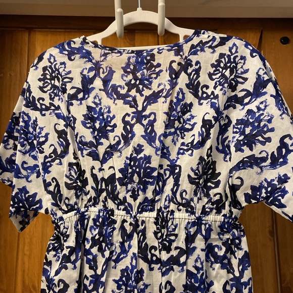 Milly Minis Girls V-Neck Coverup Blue/White Print Size 14 NWT - Picture 10 of 11